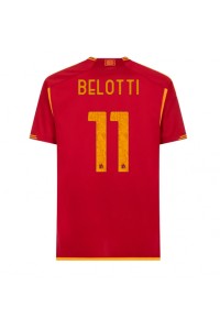 AS Roma Andrea Belotti #11 Jalkapallovaatteet Kotipaita 2023-24 Lyhythihainen